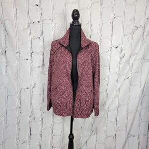 Chicos Zenergy Cheetah Print Breathable Lightweight Jacket Womens Coat‎ 2 12/14
